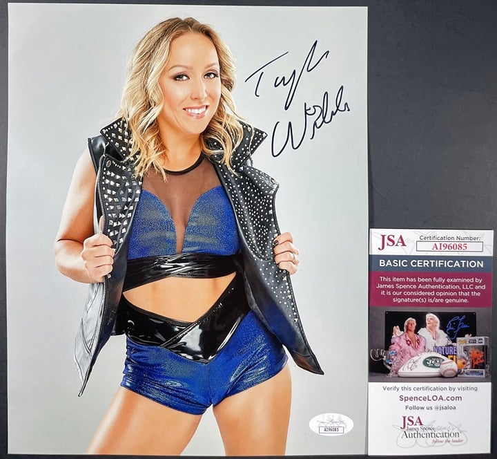 IMPACT Wrestling Knockout Taylor Wilde Signed 8x10 Photo C Autograph JSA COA