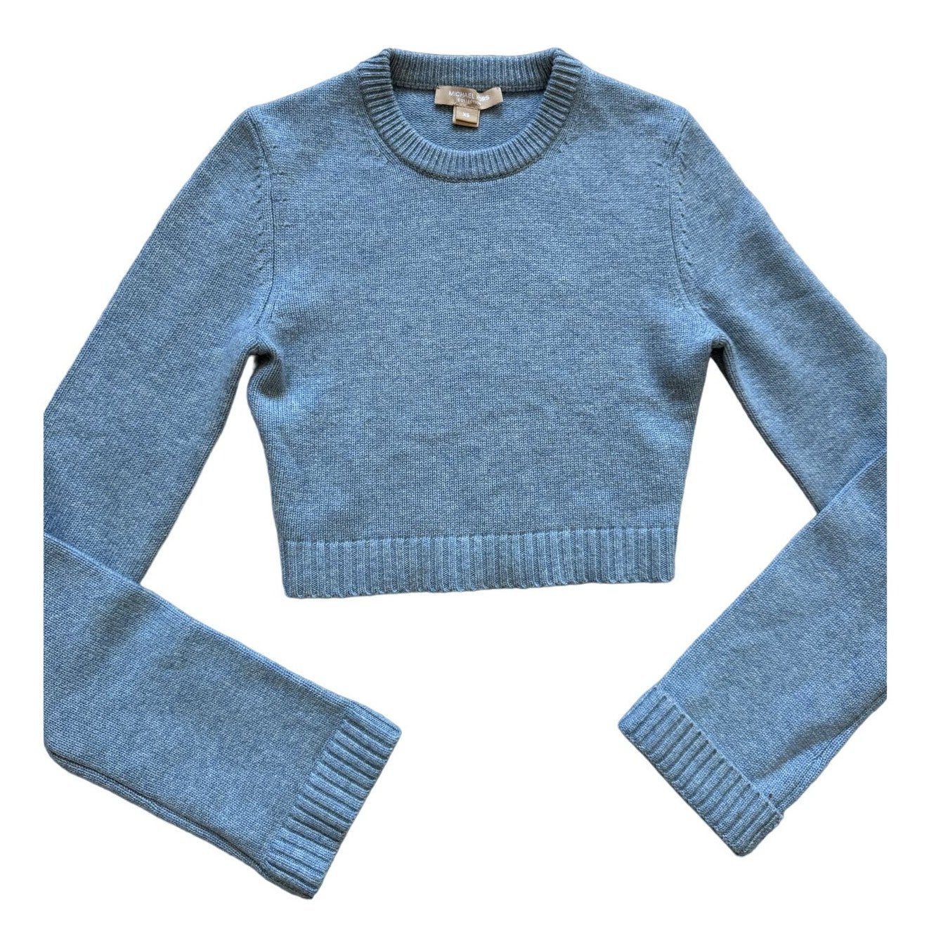 Michael Kors Collection Cashmere Crop Top Sweater