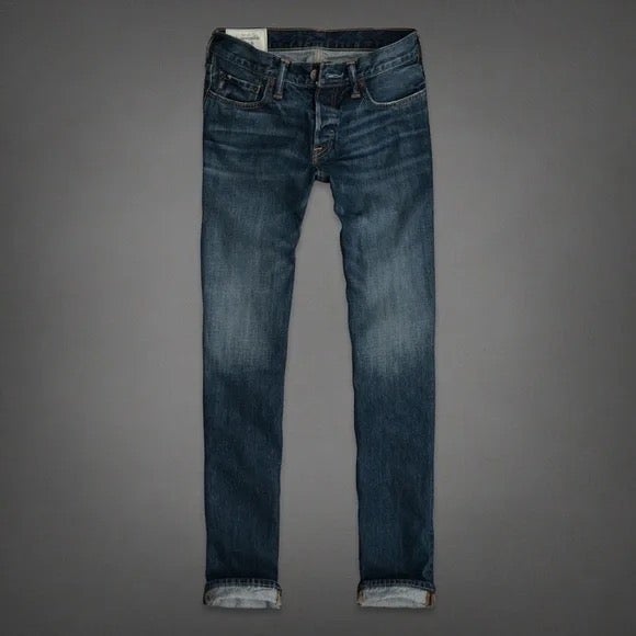 Abercrombie & Fitch A&F Medium Wash Slim Straight Jeans