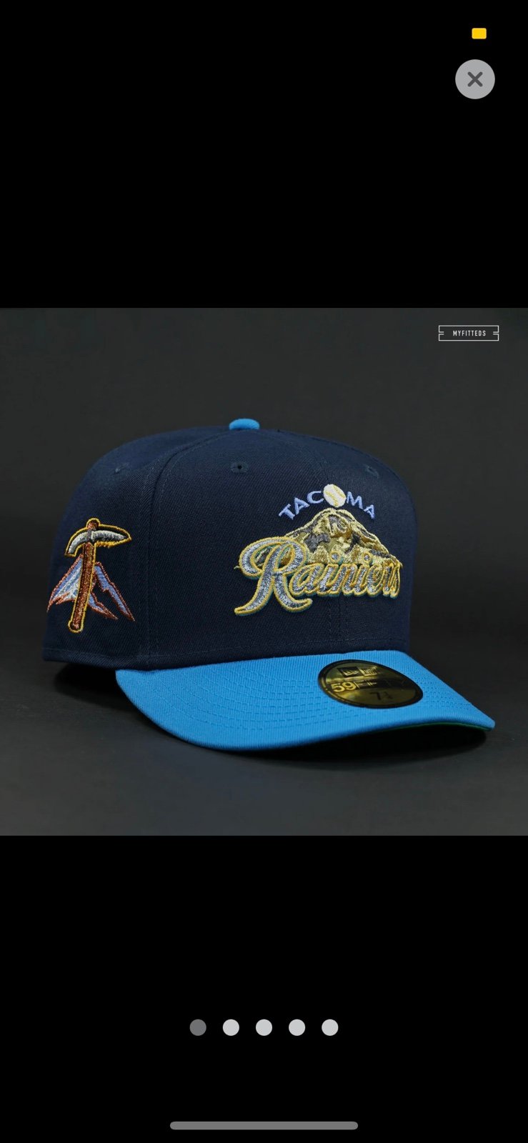 Myfitteds tacoma rainiers ryonan hs size 7 3/4 brand new
