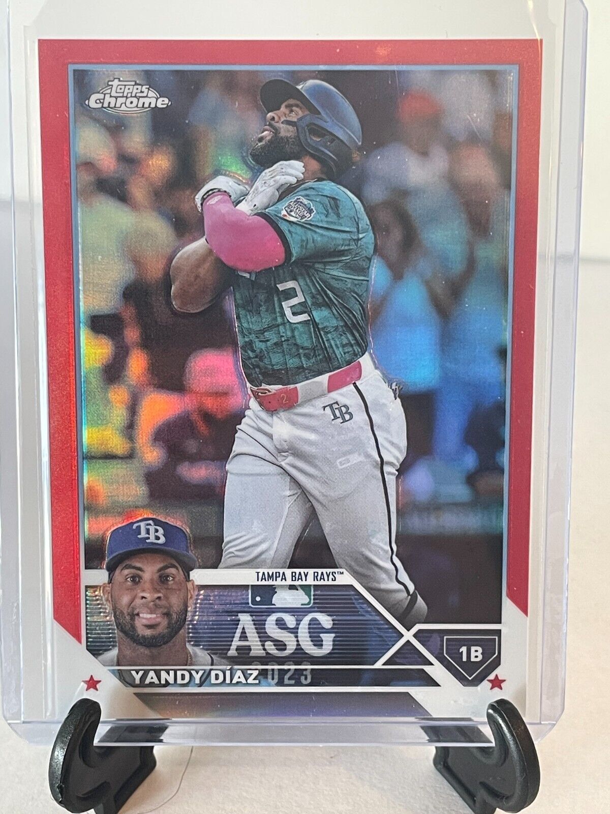 2023 Topps Chrome Update ASGC-11 Yandy Diaz ASG Red Refractor #1/5 Rays