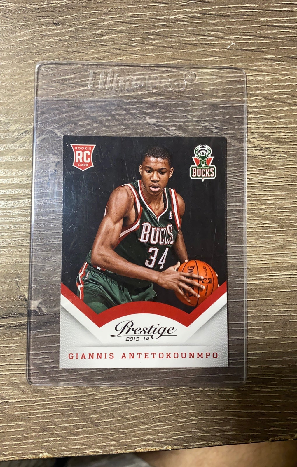 Panini Prestige 2013-2014 NBA Rookie Giannis Antetokounmpo Card