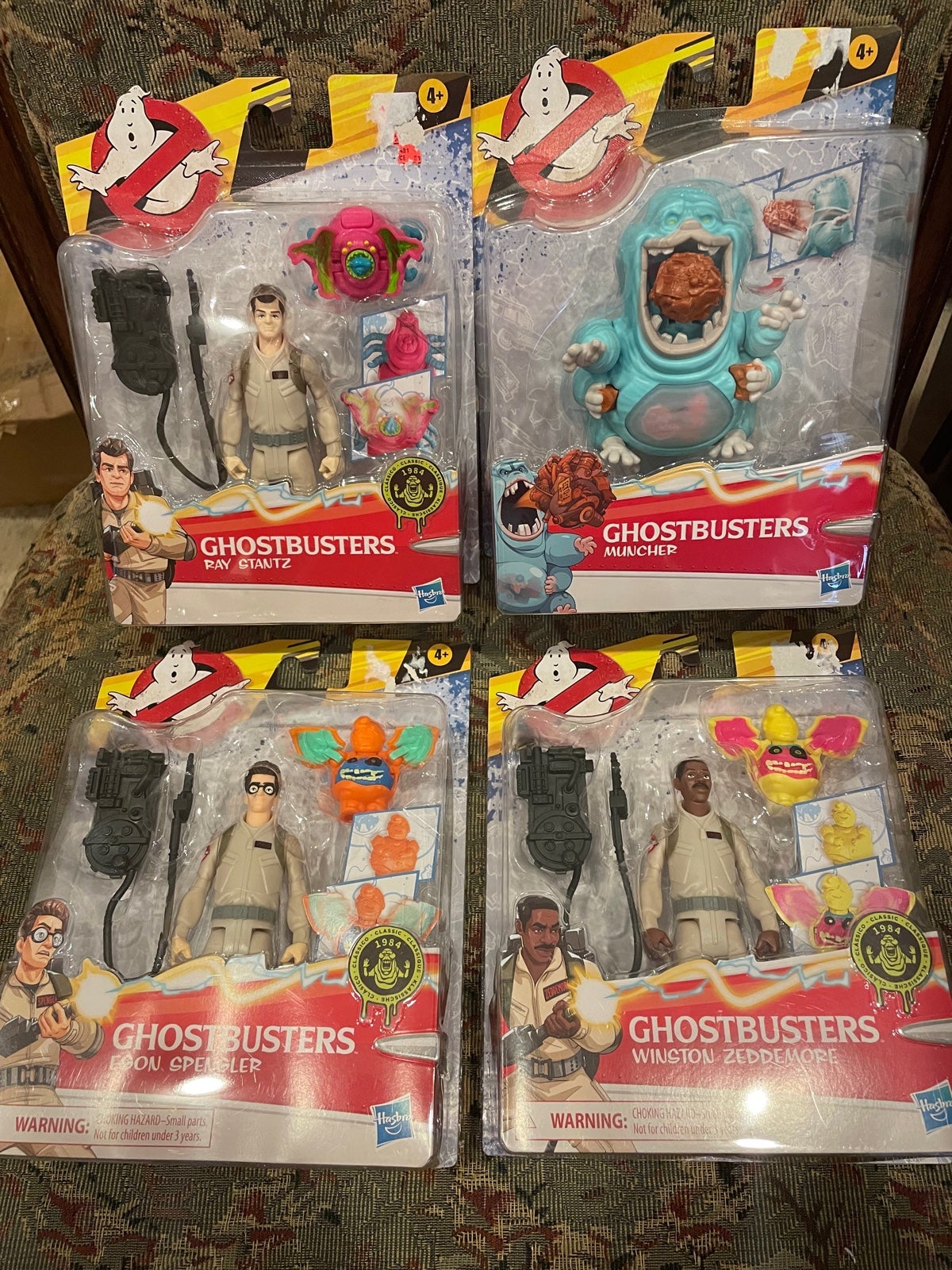 Hasbro Ghostbusters Figure 4x Lot with Interactive Ghost Figure Toys