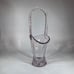 Vintage Duncan & Miller Floral Etched Glass Basket Purple Tint Wedding Gift