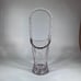 Vintage Duncan & Miller Floral Etched Glass Basket Purple Tint Wedding Gift