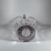 Vintage Duncan & Miller Floral Etched Glass Basket Purple Tint Wedding Gift