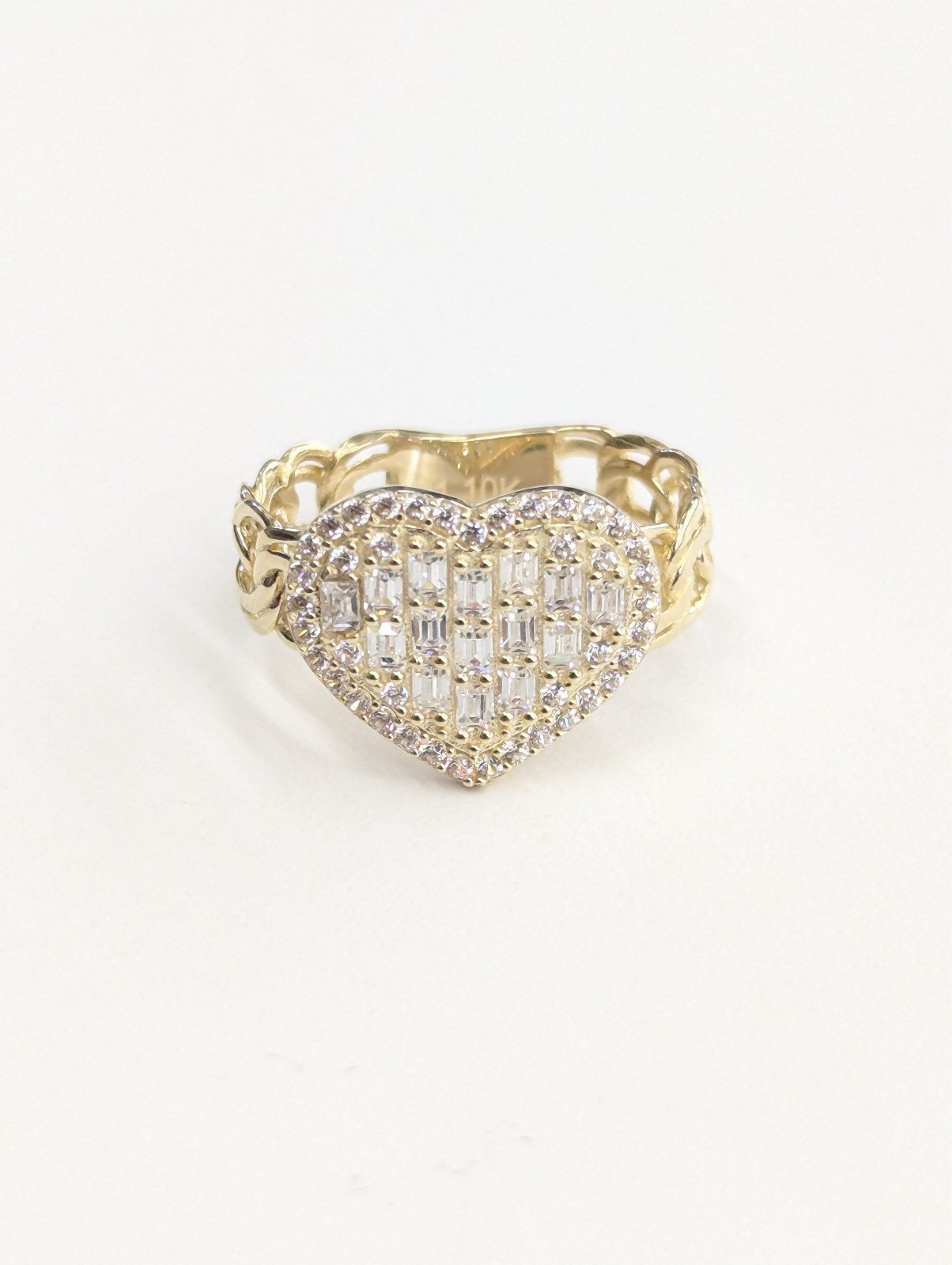 10kt Real Gold Heart Ring For Women