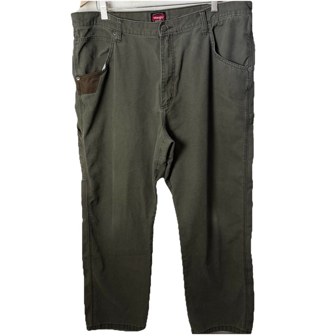 Wrangler Workwear Carpenter Pants Relaxed Olive Green Mens 39x28