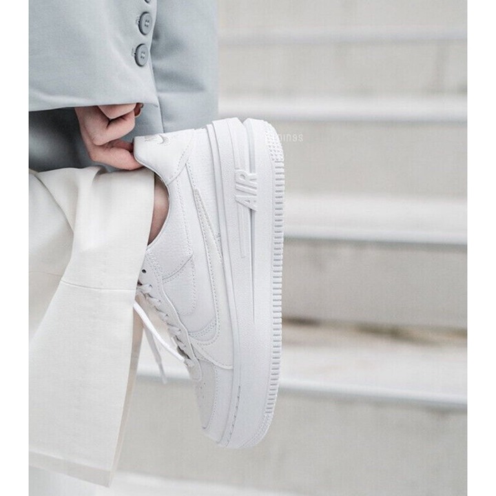 8.5 WOMENS AF1 Platform TRIPLE WHITE DJ9946 100