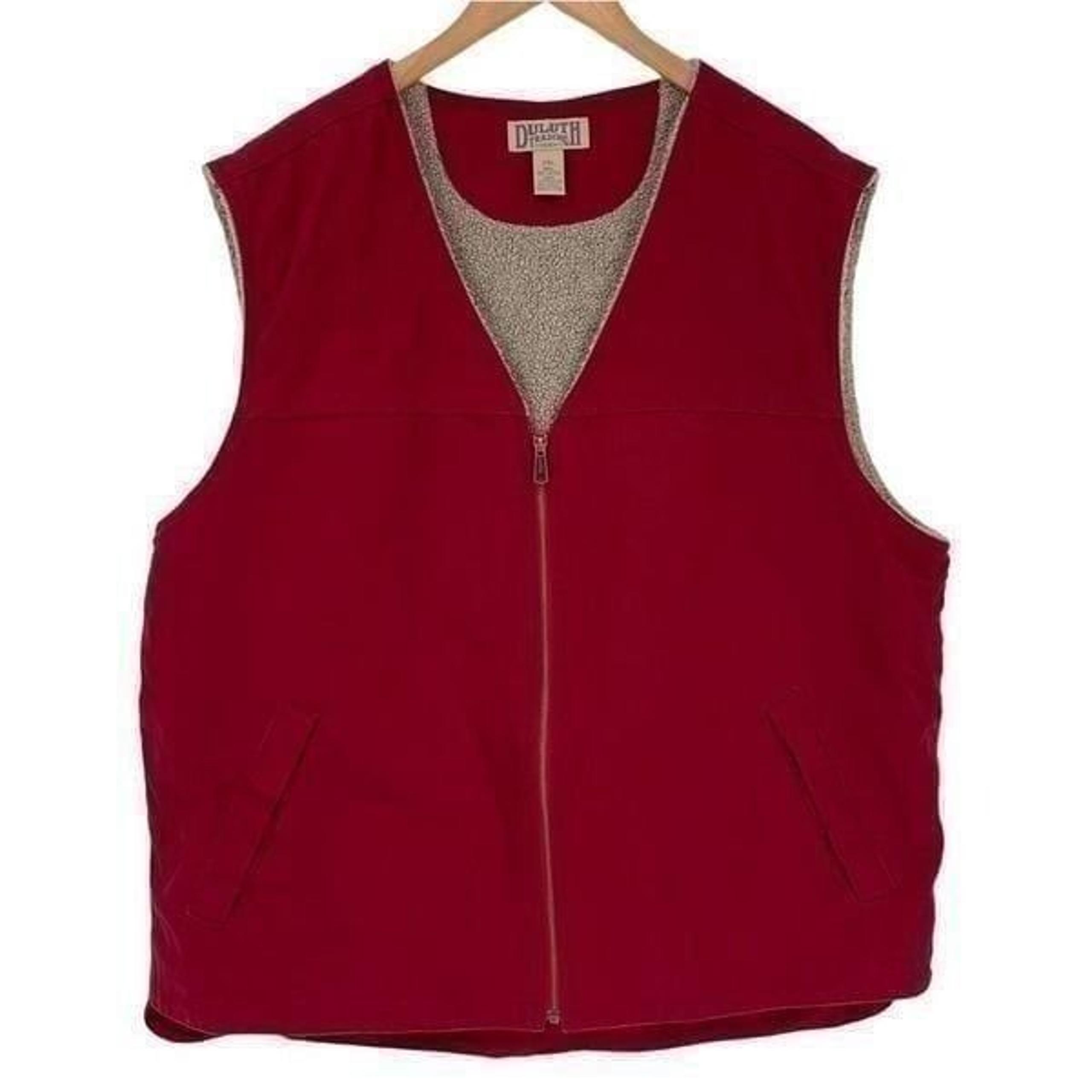 Duluth Trading Company Sherpa Lined Vest Jacket Men 2XL Durable Rugged Outdoors