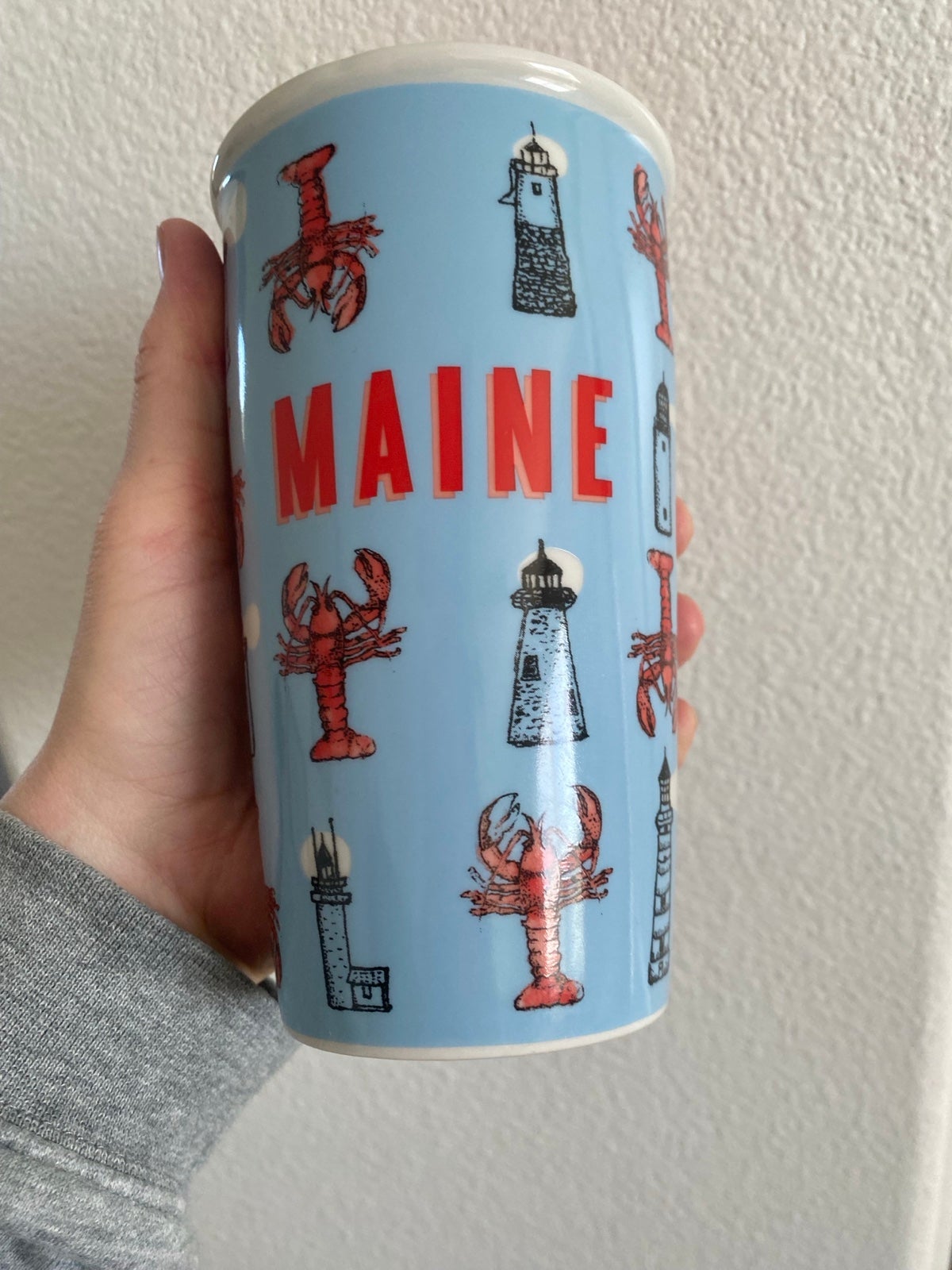 Starbucks Lobster Maine Ceramic Tumbler VHTF