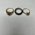 Vintage Jewelry Ring Lot Of 3 Fashion Costume Don't know size all different size