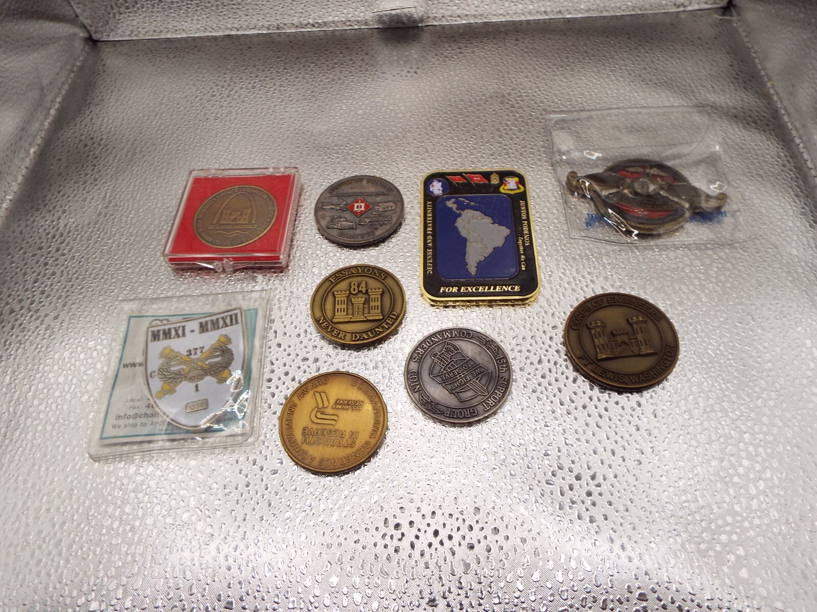 Lot of 9 US Army Challenge Coin rare