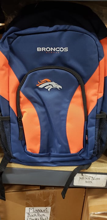 DENVER BRONCOS NFL FOOTBALL STYLE BACKPACK NEW WITH TAGS