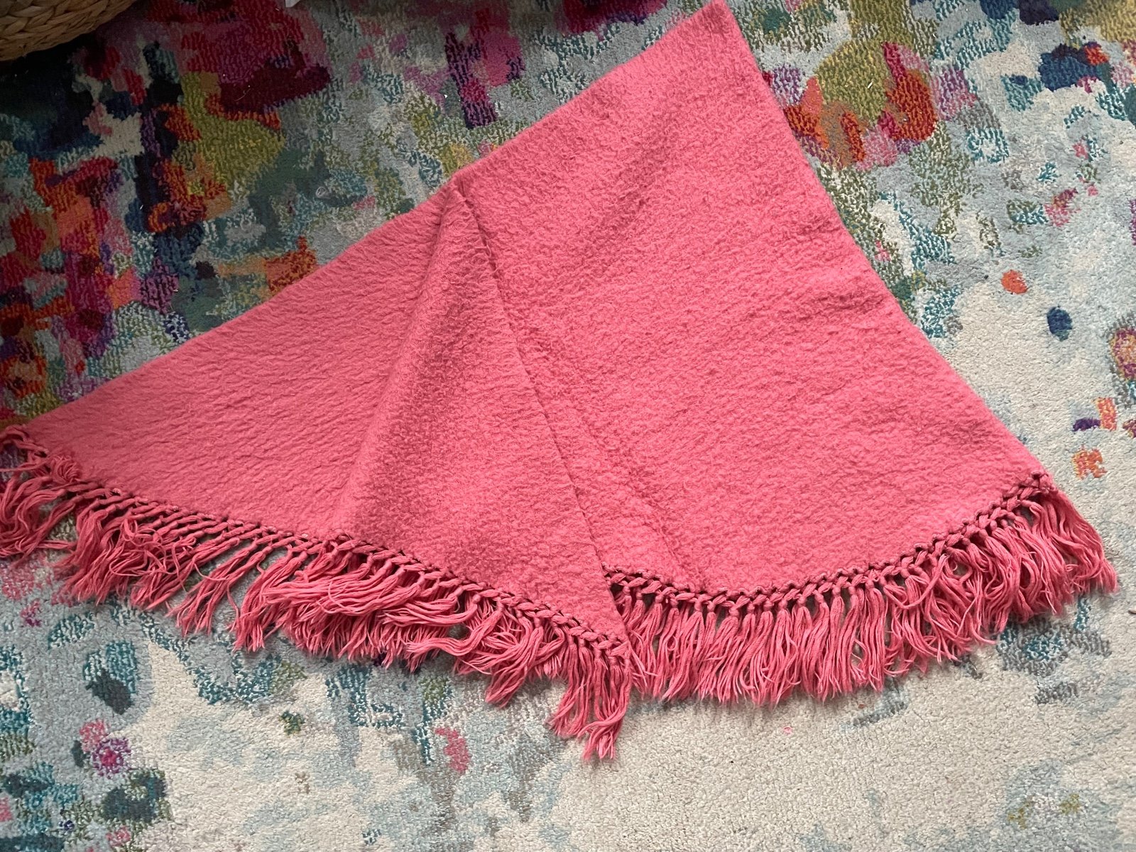 Vintage Salmon Shawl