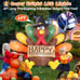 6FT Thanksgiving Inflatables Turkey Decor with Pilgrim Hat & Colorful