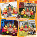 6FT Thanksgiving Inflatables Turkey Decor with Pilgrim Hat & Colorful