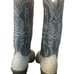 Vintage Tony Lama Western Quill Ostrich Cowboy Boots El Rey B Size 9 1/2