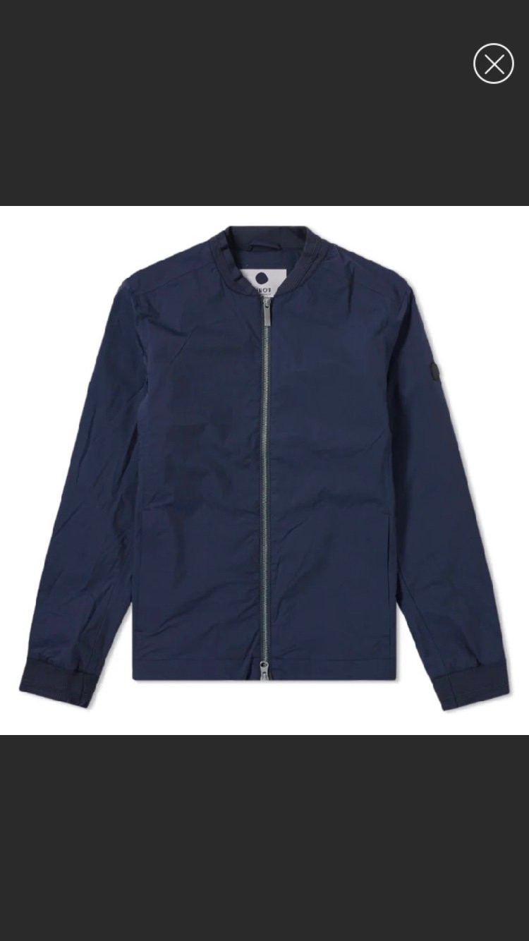 No Nationality NNO7 Men’s Navy Bomber Jacket XL