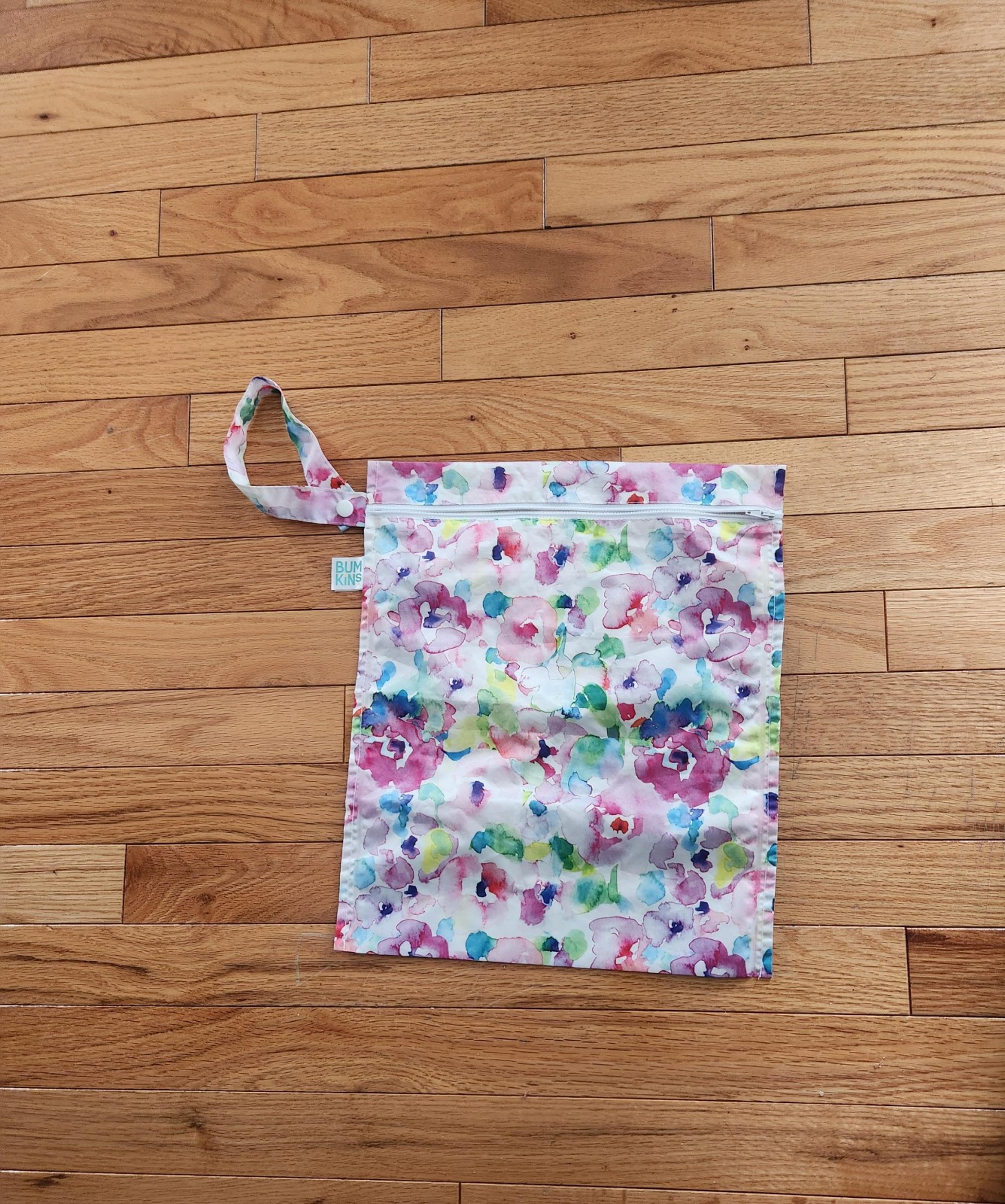 Bumkins floral watercolor wet bag