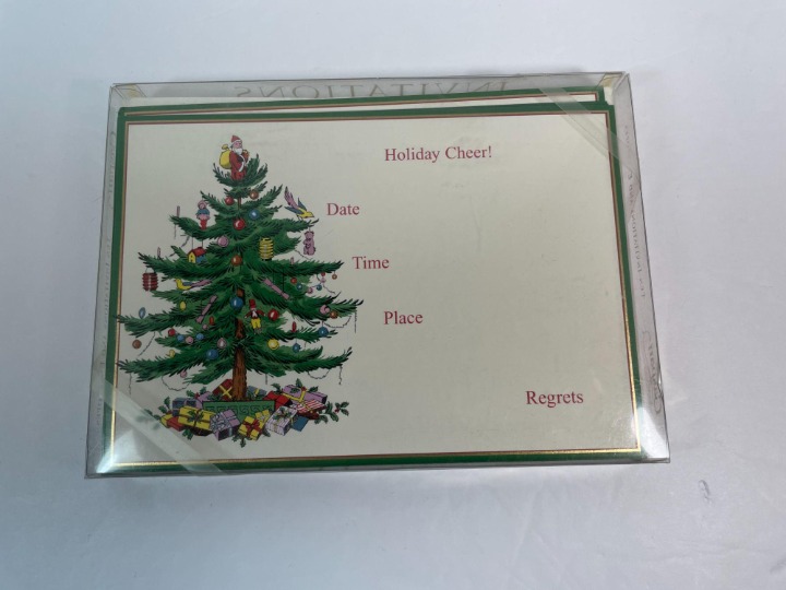 Caspari Spode Holiday Cheer Invitations