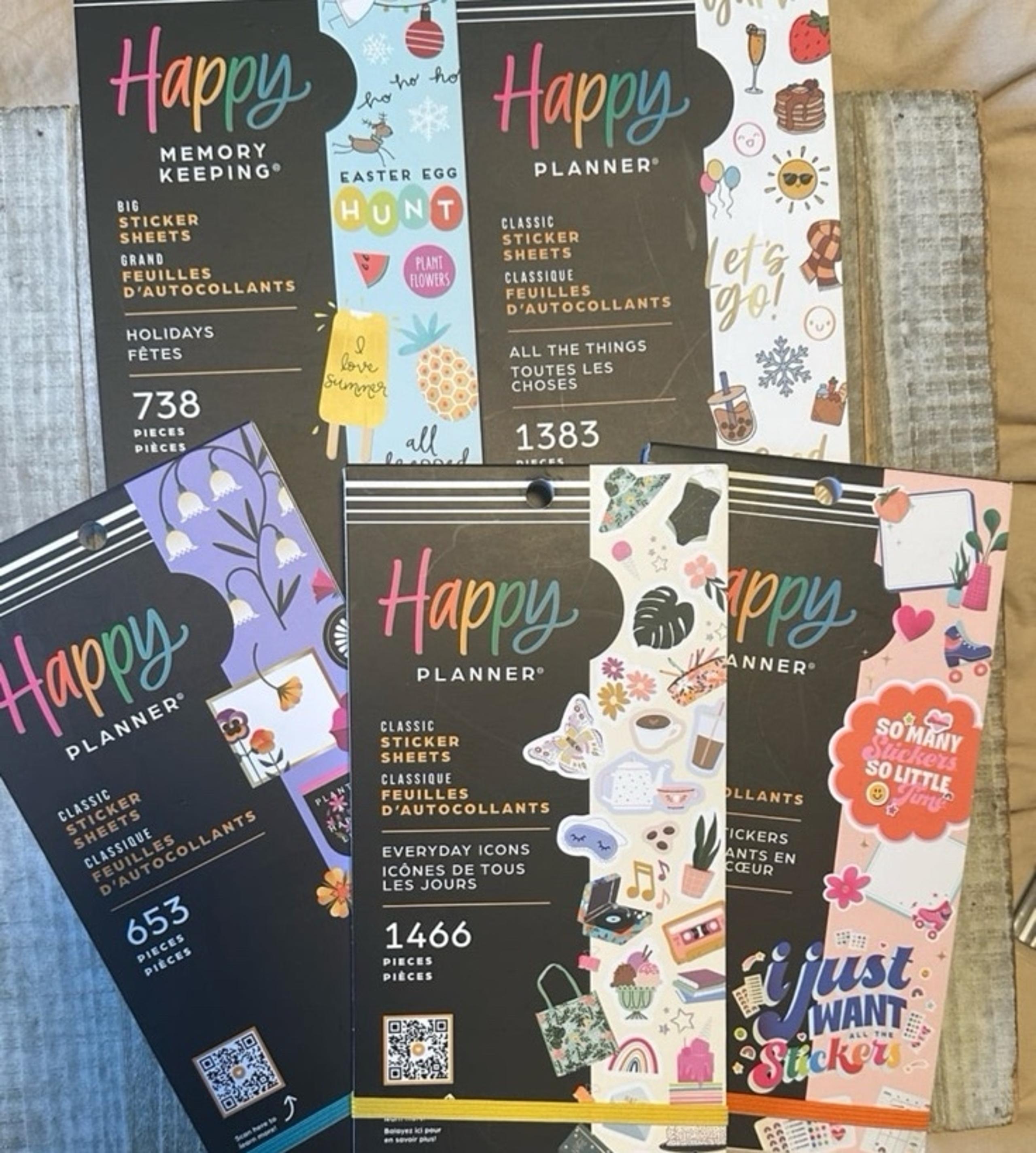 The Happy Planner The Happy Planner stickers  book  bstickers  book  bundle of 7