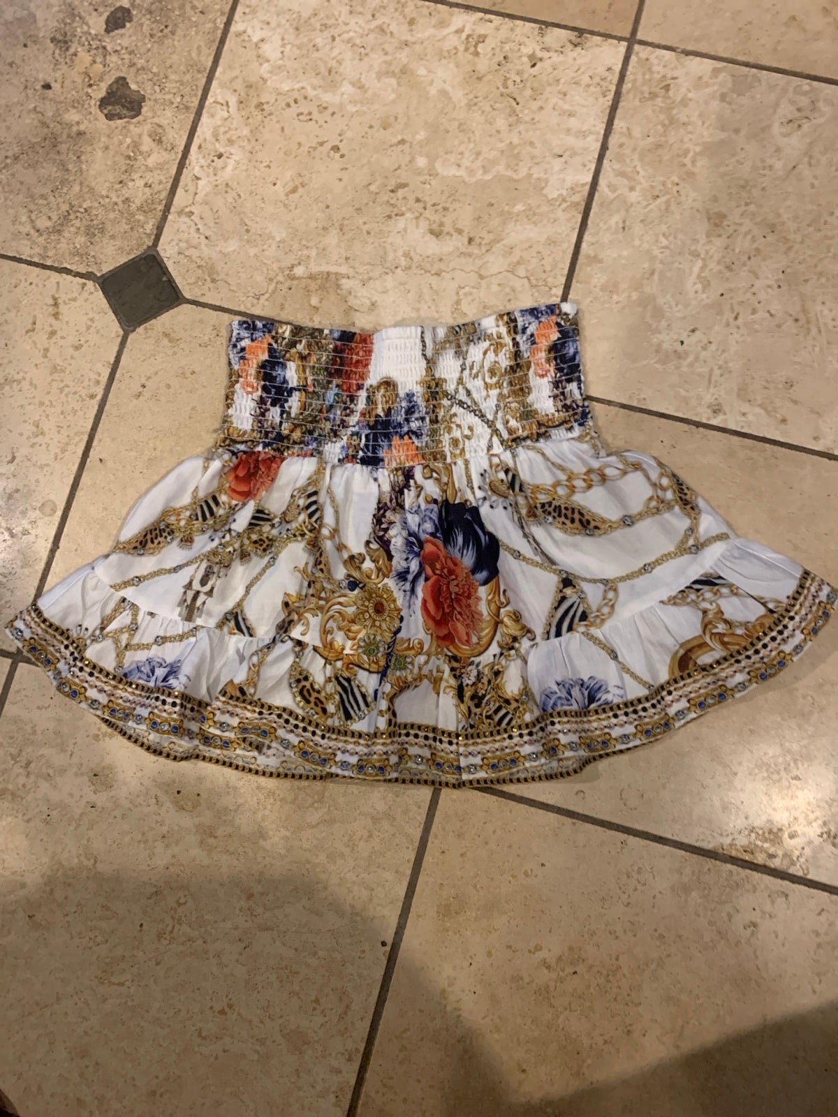 Milla by Camilla Kids Shirring Waist Skirt size 8 reign supreme