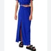 NWOT FREE PEOPLE ROYAL BLUE MIDI SKIRT LARGE