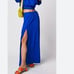 NWOT FREE PEOPLE ROYAL BLUE MIDI SKIRT LARGE