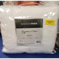 Madison Park Egyptian Cotton King Blanket White