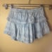 Love Shack Fancy Ruffle Mini Heritage Baby Blue Skirt Size Small Delicate Fairy