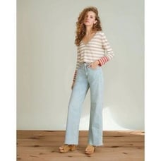 Veronica Beard Florrie Striped Knit Pullover