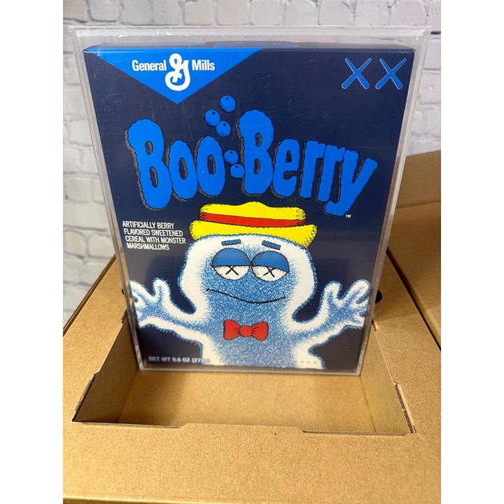 Kaws Monsters Boo Berry Cereal Limited Edition in Acrylic Case ( Not fit for hum