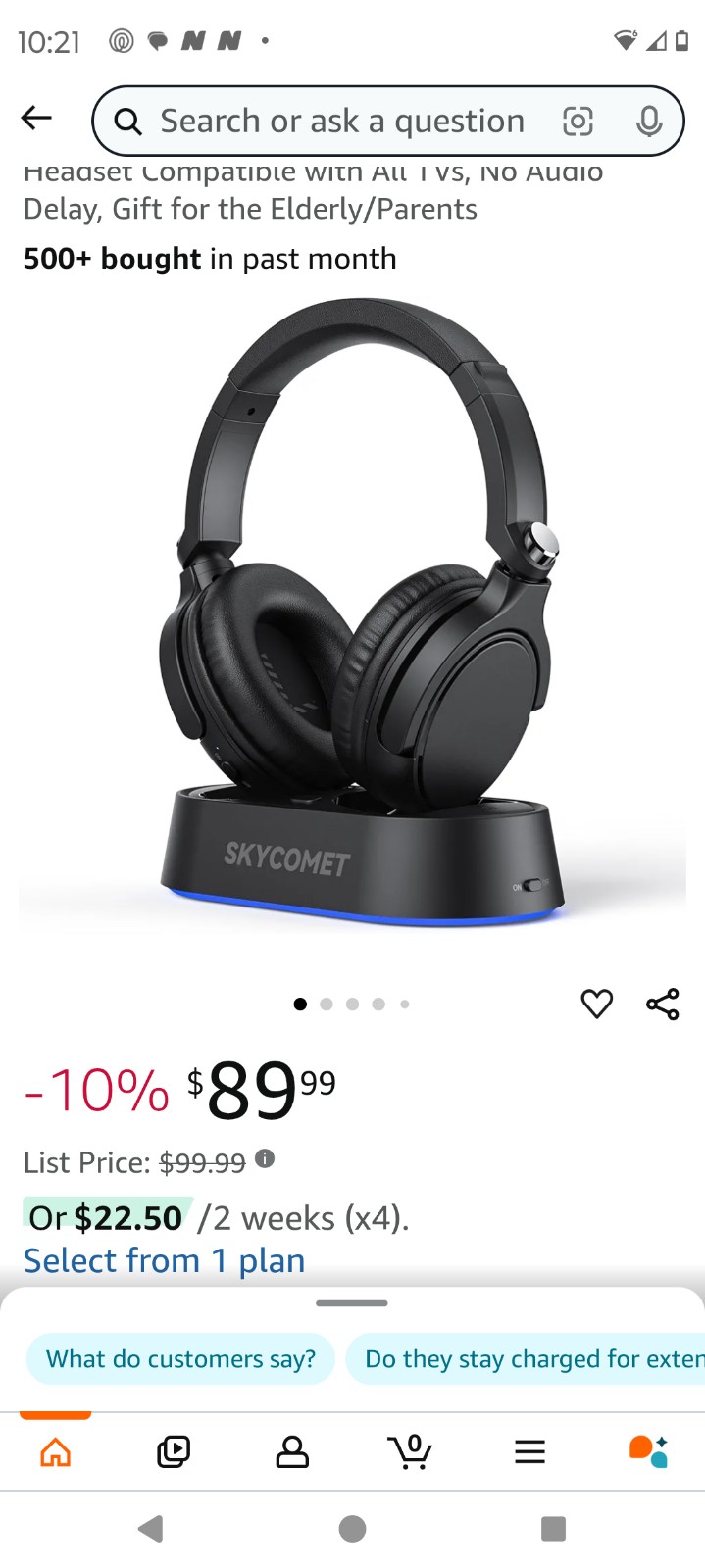 Wireless Headphones for TV Watching, TV Headphones Wireless for Seniors with TV