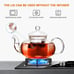 Glass Teapot Stovetop Safe,Clear Teapot