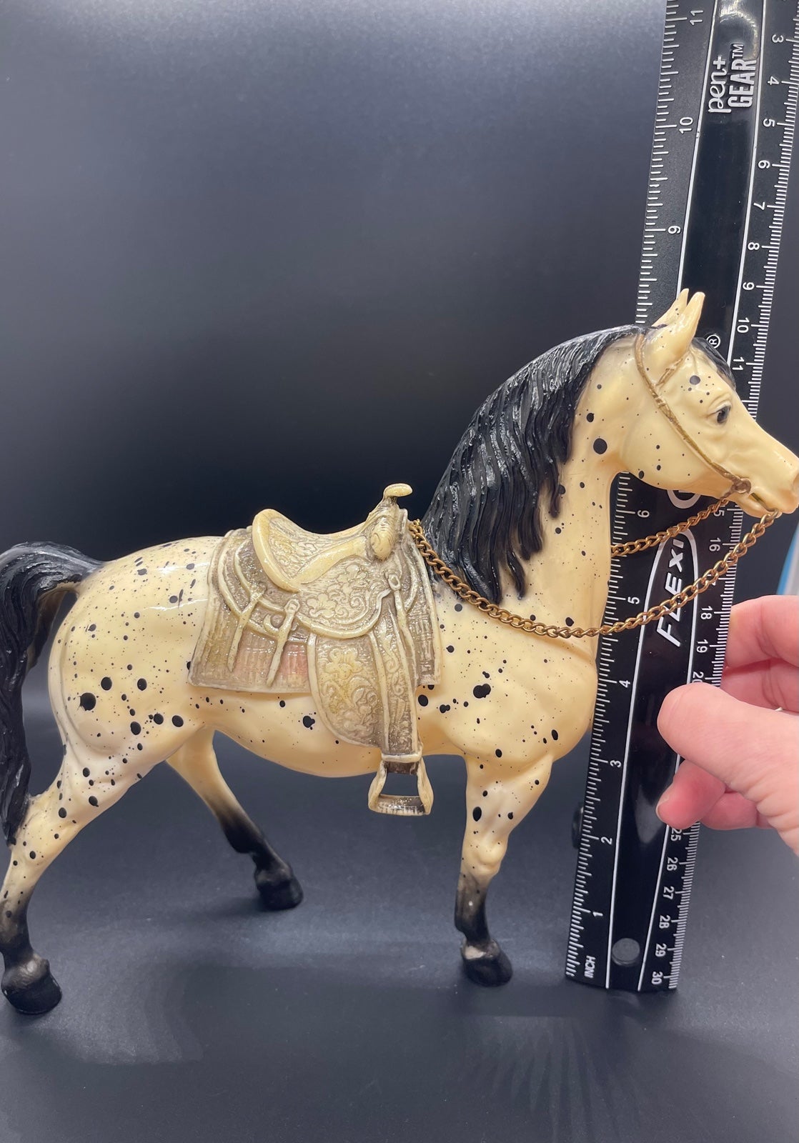BREYER Traditional #115 CHEYENNE Western Prancing Horse Leopard Appaloosa RARE