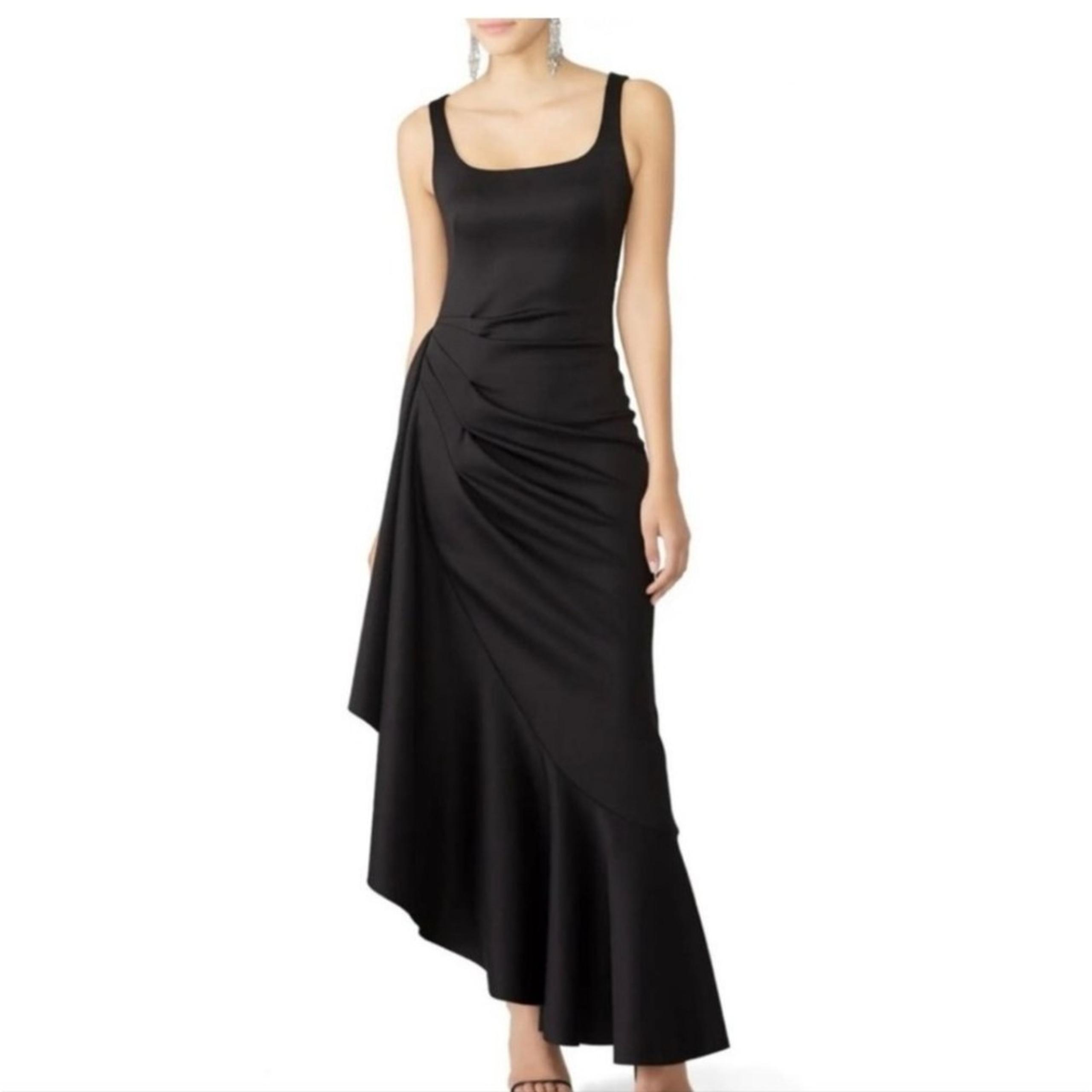 Black Halo Black Dress 2 Jewel Sleeveless Gathered Evening Gown