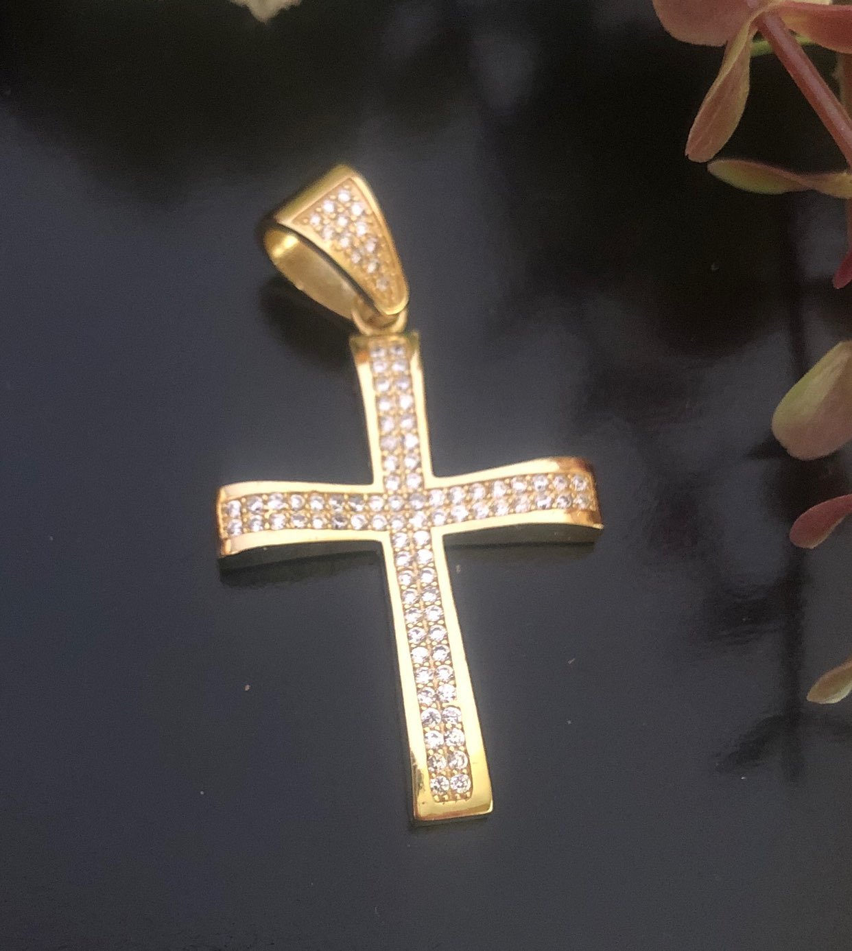 Sterling silver 925 cross Austrian cryst