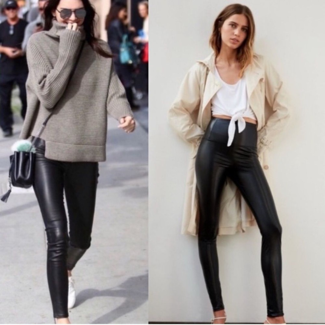 Aritzia Wilfred Free Black Daria Pant High-waisted Vegan Leather legging size XS