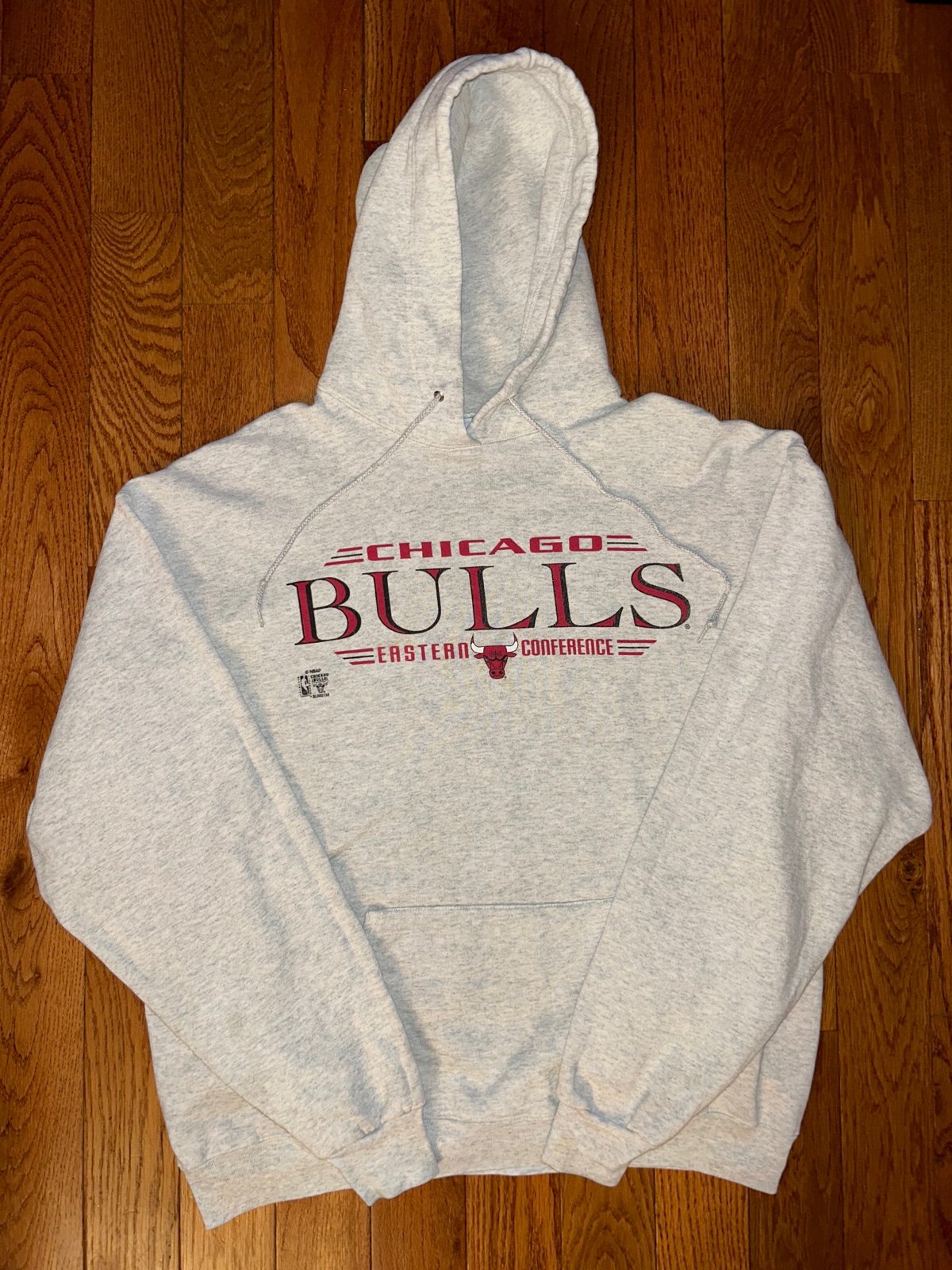 Chicago Bulls Eastern Conference Salem Vintage Hoodie Sz XL