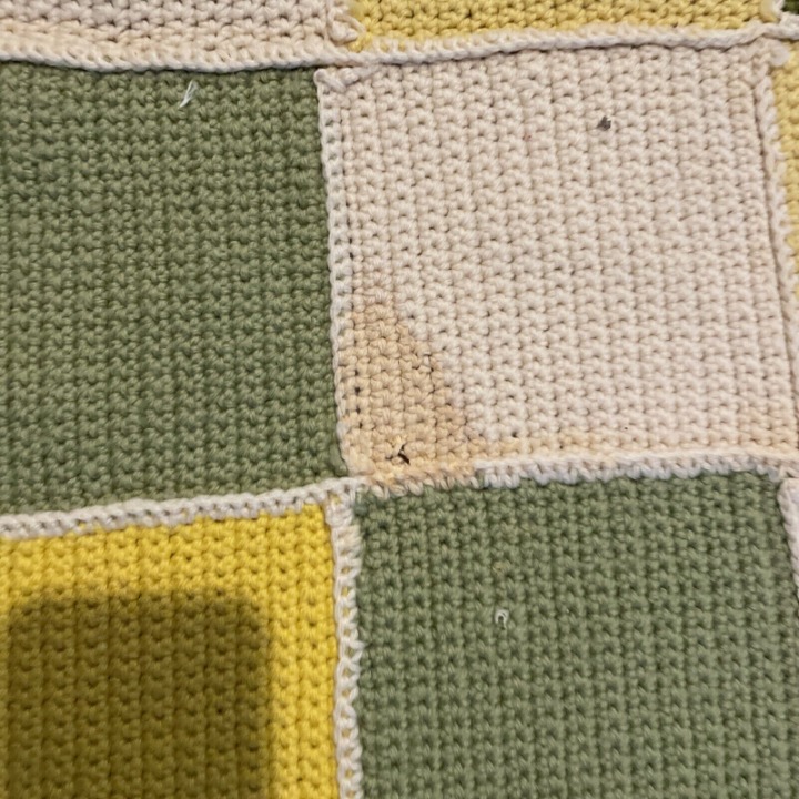 Vintage 1970s Stitched shops Blanket