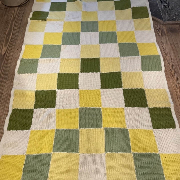 Vintage 1970s Stitched shops Blanket