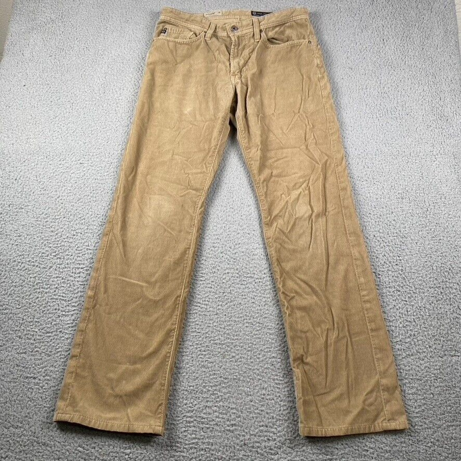 Adriano Goldschmied The Protege Straight Leg Corduroy Pants Men's 31x32 Brown