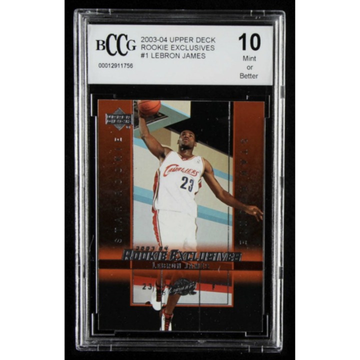 LeBron James Rookie Exclusives #1 Upper Deck 2003-2004 BCCG BGS 10 GEM MINT