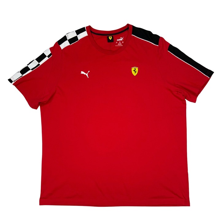Puma Mens Scuderia Ferrari Race MT7 Tee T-Shirt 2XL XXL Red Short Sleeve Crew
