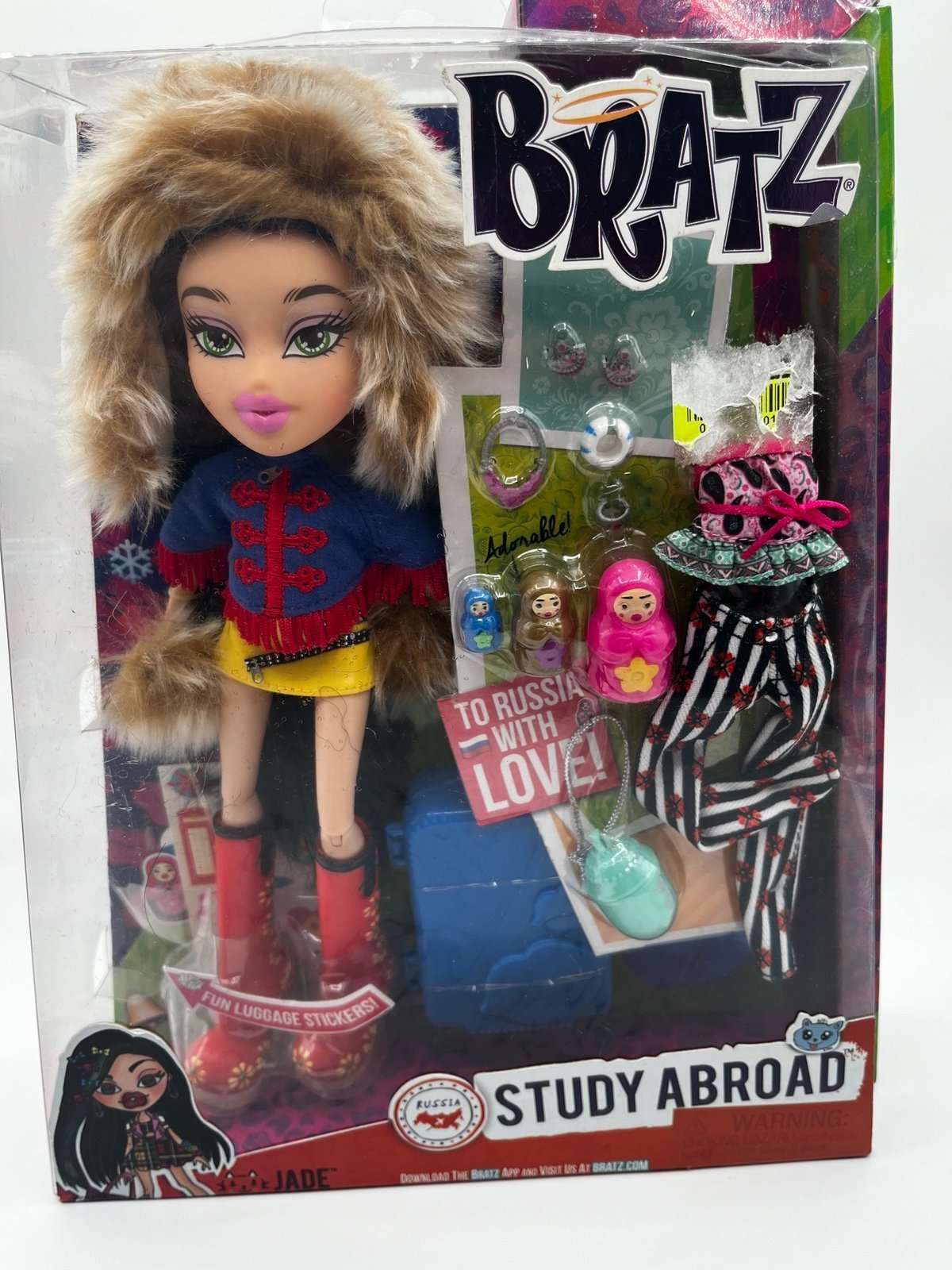 Super Rare Bratz Study Abroad Doll Jade to Russia