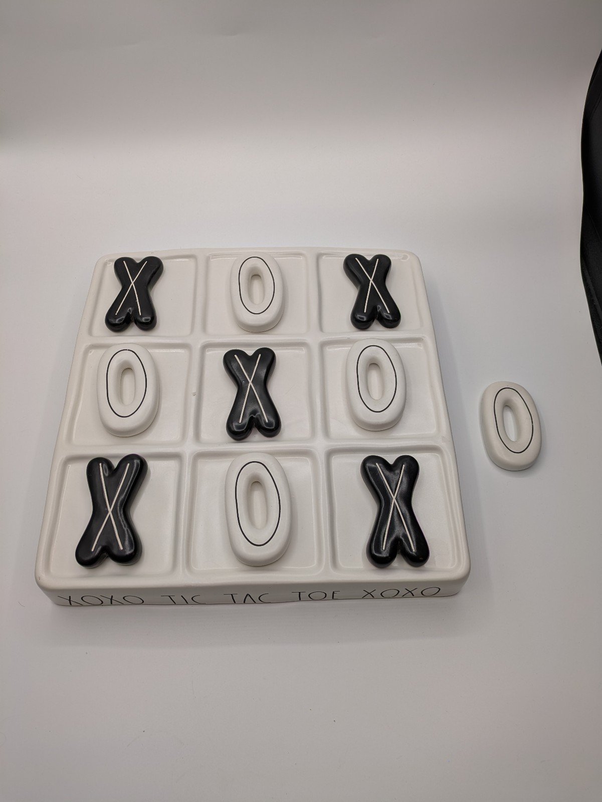 Tic Tac Toe ceramic by Rae Dunn