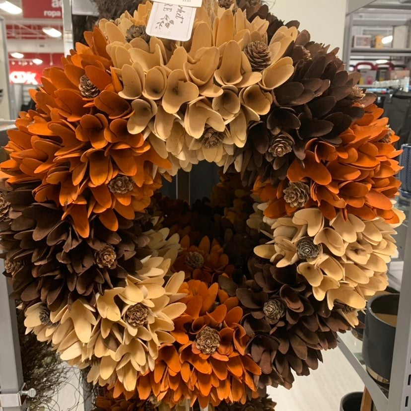 Fall Wood Curl Wreath !