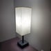 Gray Small Table Lamp - Bedside Lamp for Bedroom, Minimalist Nightstand Lamp