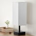Gray Small Table Lamp - Bedside Lamp for Bedroom, Minimalist Nightstand Lamp